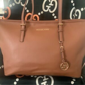 Michael Kors Tan Leather Tote